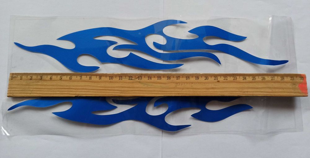 Автомобильные наклейки Пламя 30 см (2 штуки)