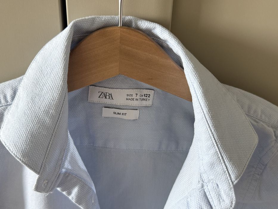 Błękitna Koszula Zara r. 122 stan bardzo dobry!