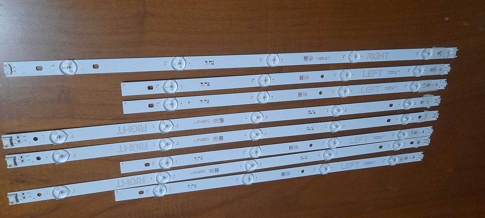 4 tiras led tv lg 49um7100plb /