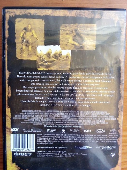 Beowulf & Grendel "A Lenda dos Vikings - Gunnarsson/ Stellan Skarsgard
