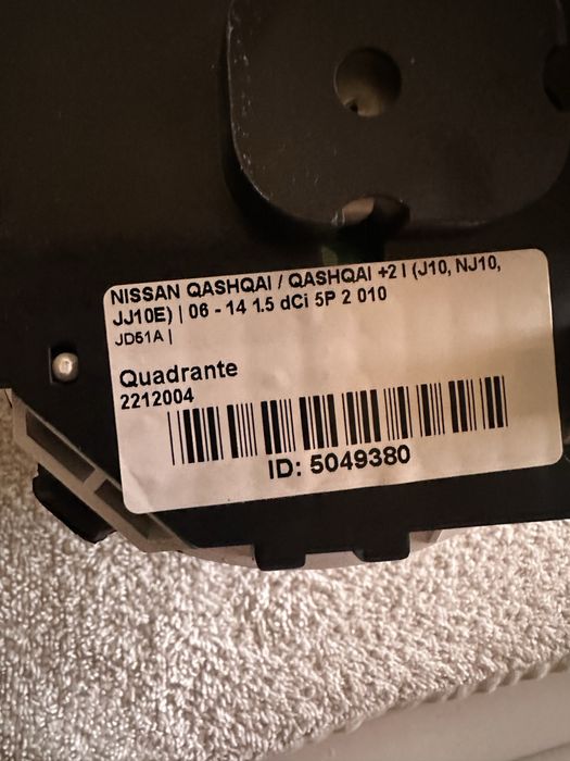 Quadrante para Nissan Qashqai  J10