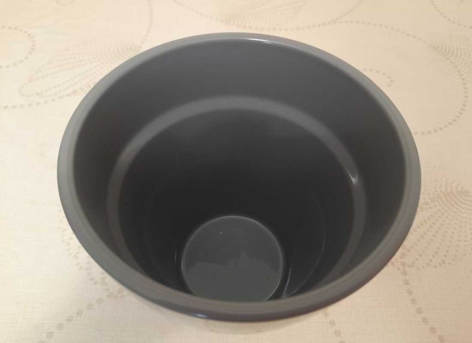 Doniczka, osłonka ceramiczna - szara