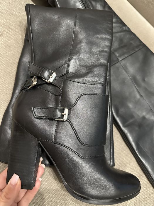 Ботфорти шкіряні