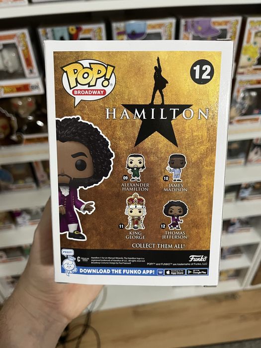 Funko pop 12 thomas jefferson hamiltoon