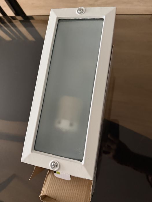 25 uni Projetor de muro (de encastrar) Inox lacado branco