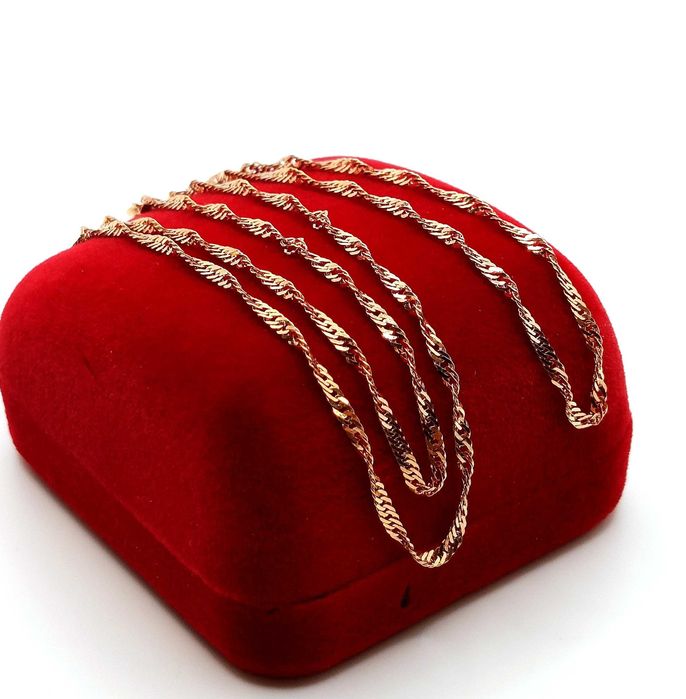 Złoty łańcuszek kręcony Singapur Pr.585 W:2,31gr 49,5cm