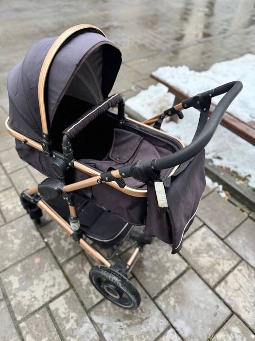 Коляска трансформер 3в1 + автокрісло Ninos freelander black