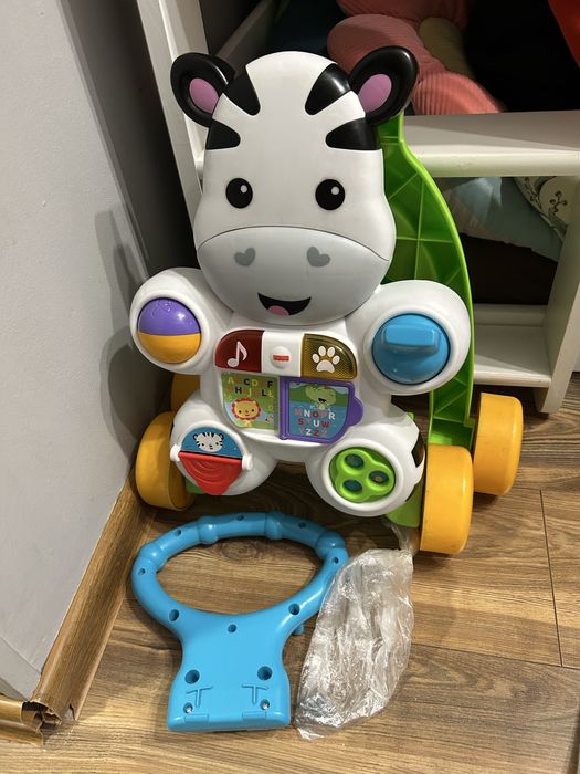 Chodzik zabawka edukacyjna pchacz zebra fisher price