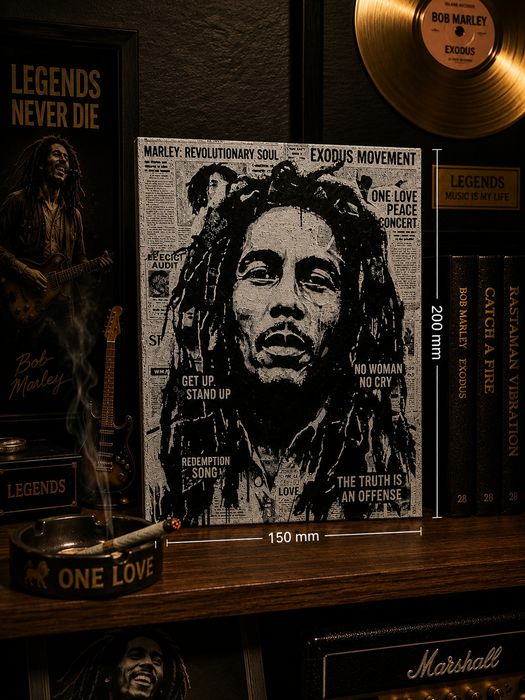 Póster Texturizado Bob Marley