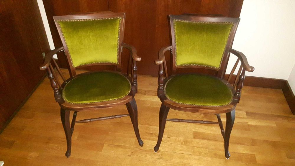 Pair of Small Antique Armchairs