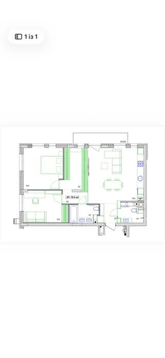 Продаж 3 кім ЖК Фруктова Алея, 78м², газ, зданий будинок