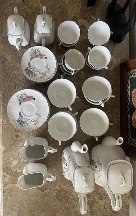 Serviço de Chá e Café Vista Alegre (Anos 50) - Motivo Oriental