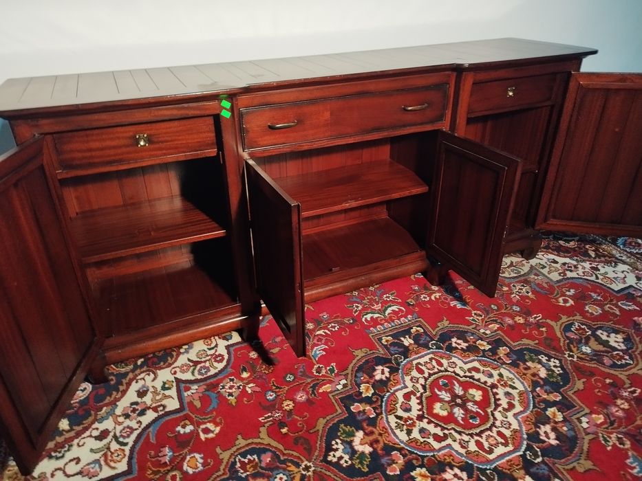 komoda kolonialna VINTAGE drewniana palisander długa 180 cm