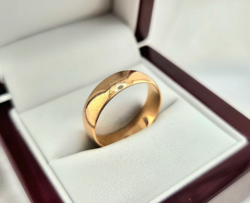 Złoty pierścionek obrączka 4,49g PR.585 14K R.23 - Cash Lombard skup złota Bulwar Ikara 17