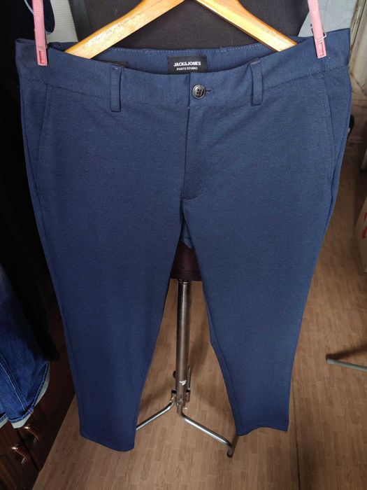 Джинсы (chino Jack&jones pants studio Дания w34 stretch navy.