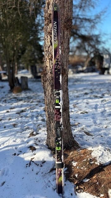 Narty zjazdowe Salomon MLX 9 + wiązania Salomon, uniseks, stan bdb