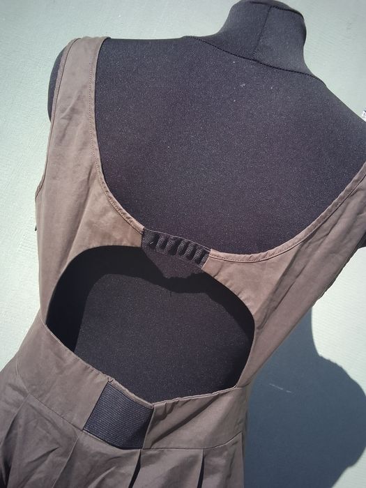 AllSaints sukienka khaki brązowa XL