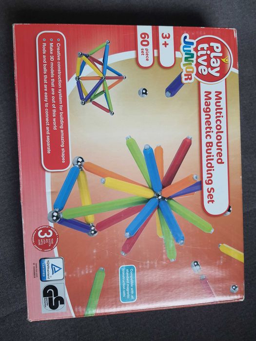 Klocki magnetyczne Play tive 60 sztuk. Lidl