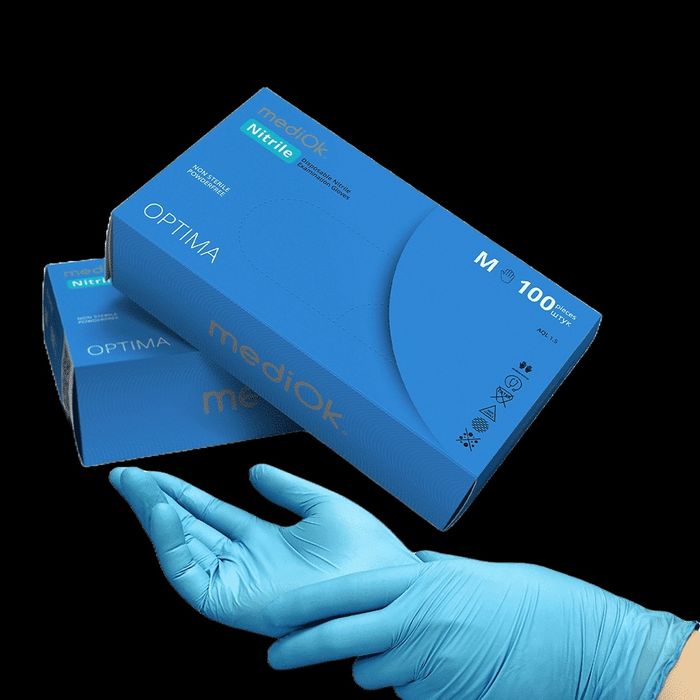 Нітрилові медичні рукавиці розмір m