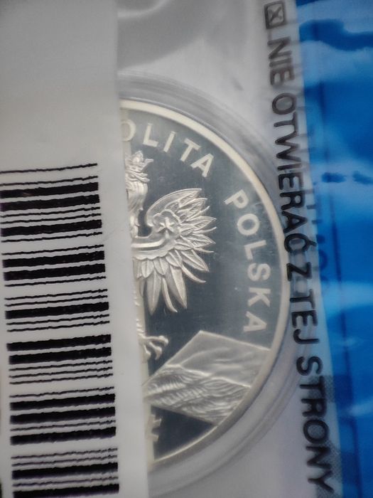 Moneta srebrna 20 zł Borsuk NBP Ag.925