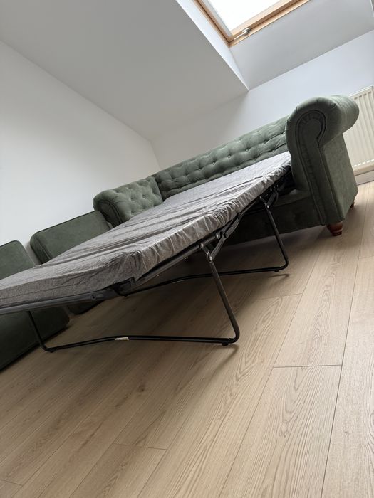 Sofa Chesterfield z funkcją spania