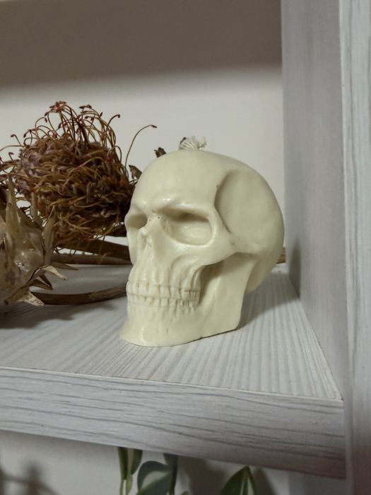 Воскова свічка череп 6см