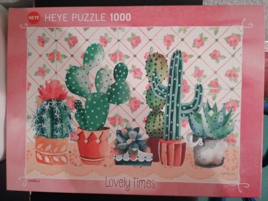 Puzzle Heye Lovely Times Familia  Cactus Family de 1000 Peças