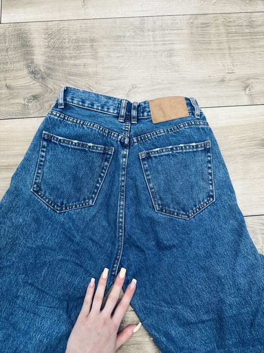 Spodnie jeansy dżisny wysoki stan Pull&Bear