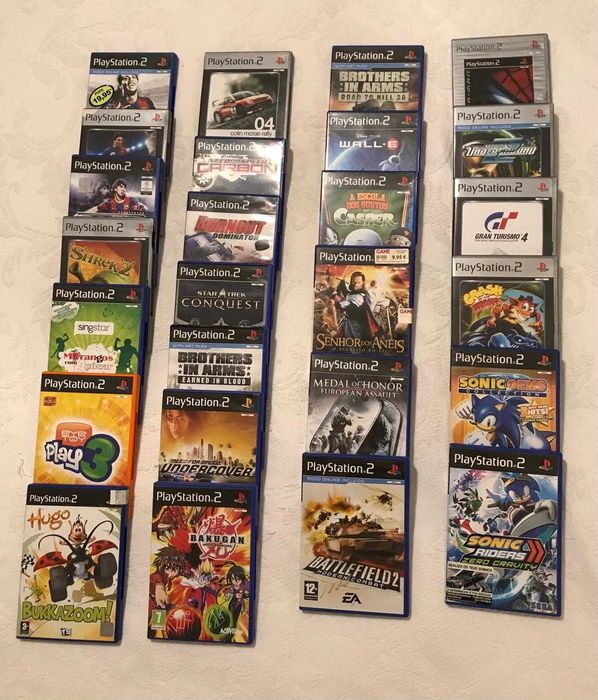 Playstation 2 + Comandos e Jogos