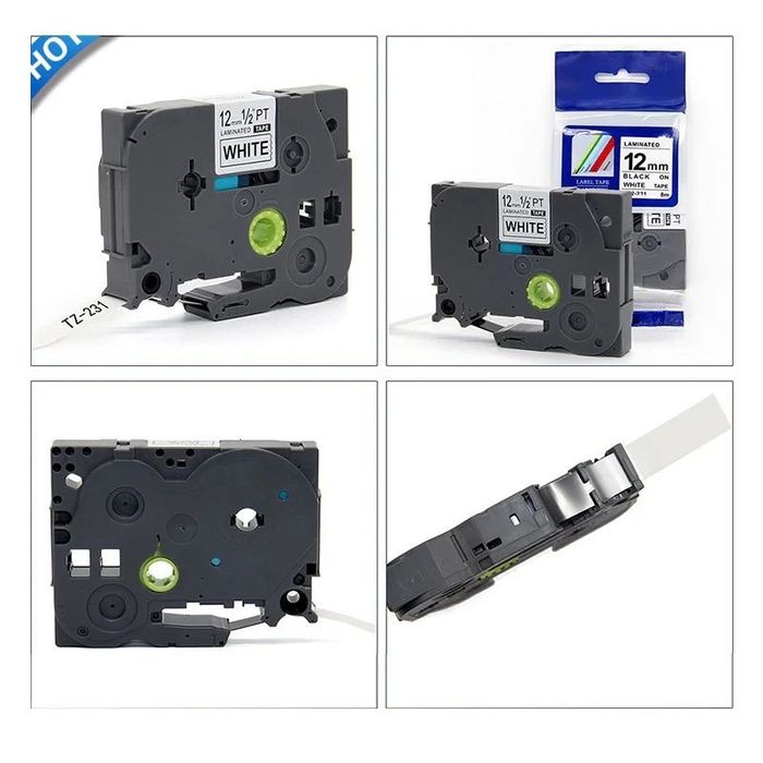 BROTHER fitas laminadas tze vários modelos e tamanhos. Novas- p-touch