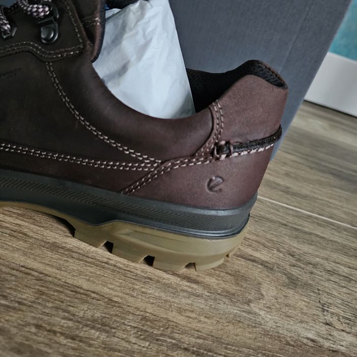 Ecco Rugged Truck brązowe skórzane męskie wodoodporne  41  27