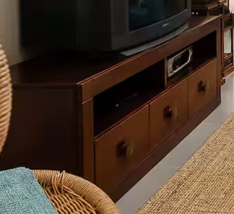 Movel de TV em madeira maçica - 150 x 55 cm - Perfeito em qualquer ambiente