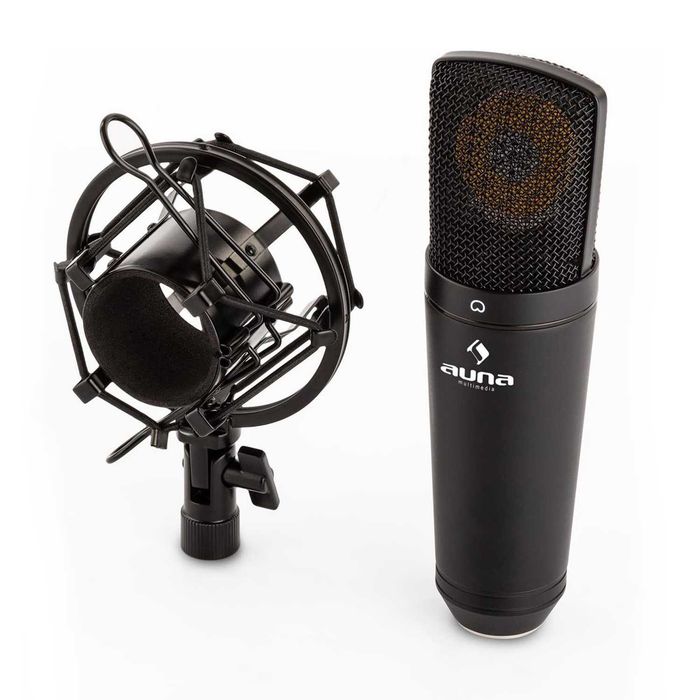Mikrofon Pojemnościowy USB Auna Pro MIC‑920 Pająk, Etui, Kolory - Nowy