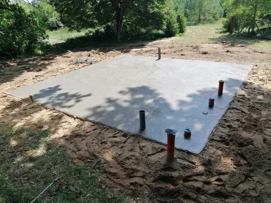 Płyty fundamentowe, fundamenty, stopy pod garaże altany domki