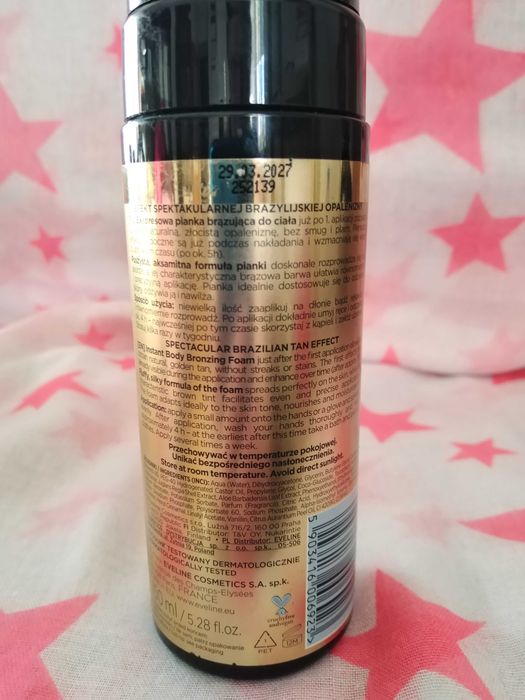 Pianka brązująca do ciała Brazilian body plus gratis