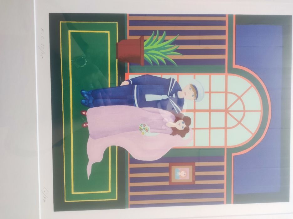 Quadro de Serigrafia - Noivos