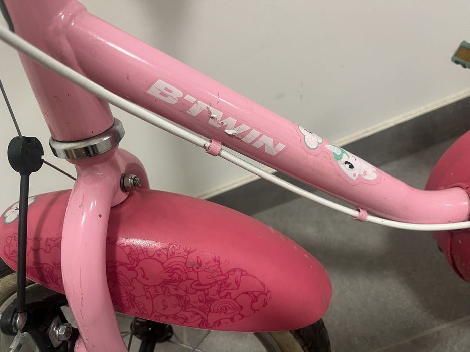 Btwin rower różowy 14 cali