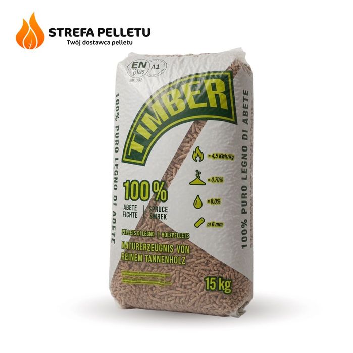 Pellet drzewny Wild Power | 6mm sosnowy | certyfikowany A1 | Transport samochodem z windą