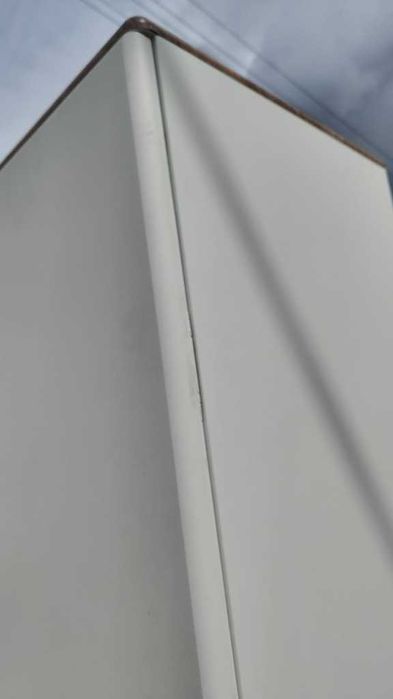 Witryna Vincent Agata Meble biała styl skandynawski + oświetlenie LED