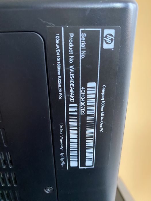 Komputer HP Compaq 100eu All-in-One PC