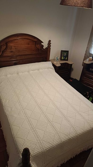 Colcha de Renda feita mão