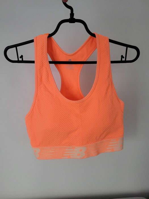 Biustonosz sportowy New Balance neonowy roz. XL