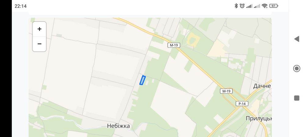 Продам земельні ділянки  під забудову в с.Небіжка