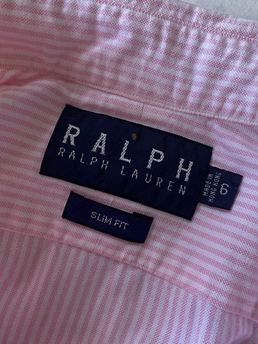 Ralph Lauren Striped Shirt Pink/White рубашка в полоску ральф лаурен