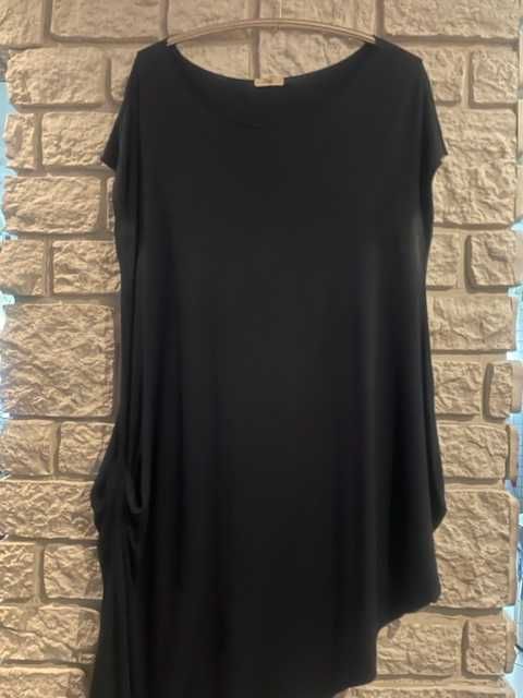 Asymetryczna sukienka granatowa Taffi