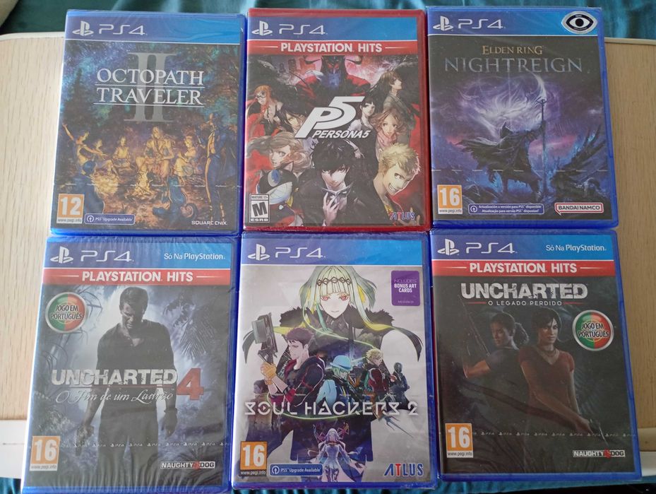 Jogos Playstation 4 NOVOS (2) - Preços individuais