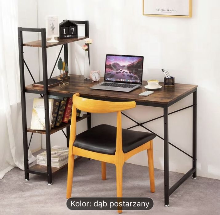 Biurko z półkami