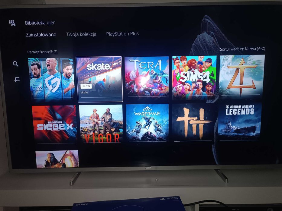 Konsola Playstation 5 z napędem,  pad, dużo gier