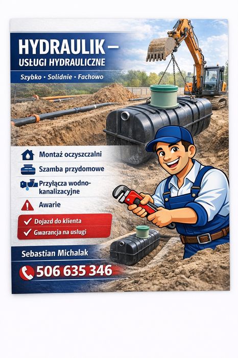 Oferuję usługi hydrauliczne