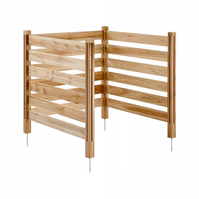 Drewniana osłona prywatności VEVOR 914X914MM 3-PANELOWA solidna